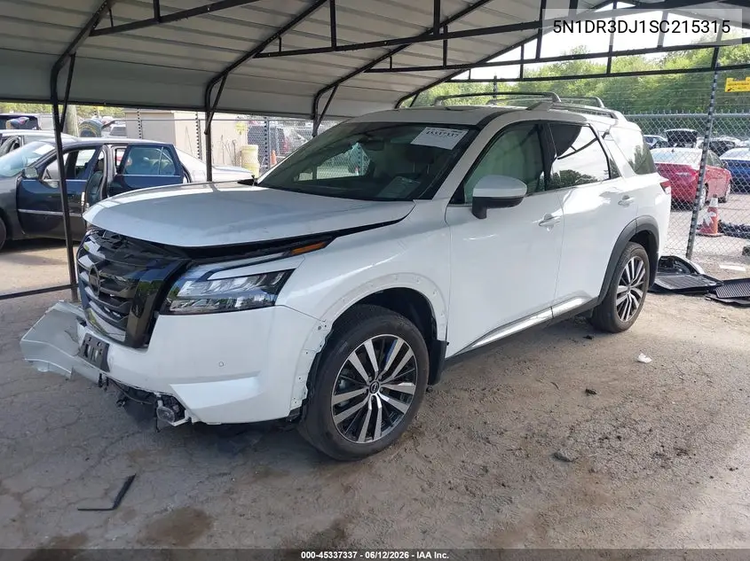 2025 Nissan Pathfinder Platinum 4Wd VIN: 5N1DR3DJ1SC215315 Lot: 45337337