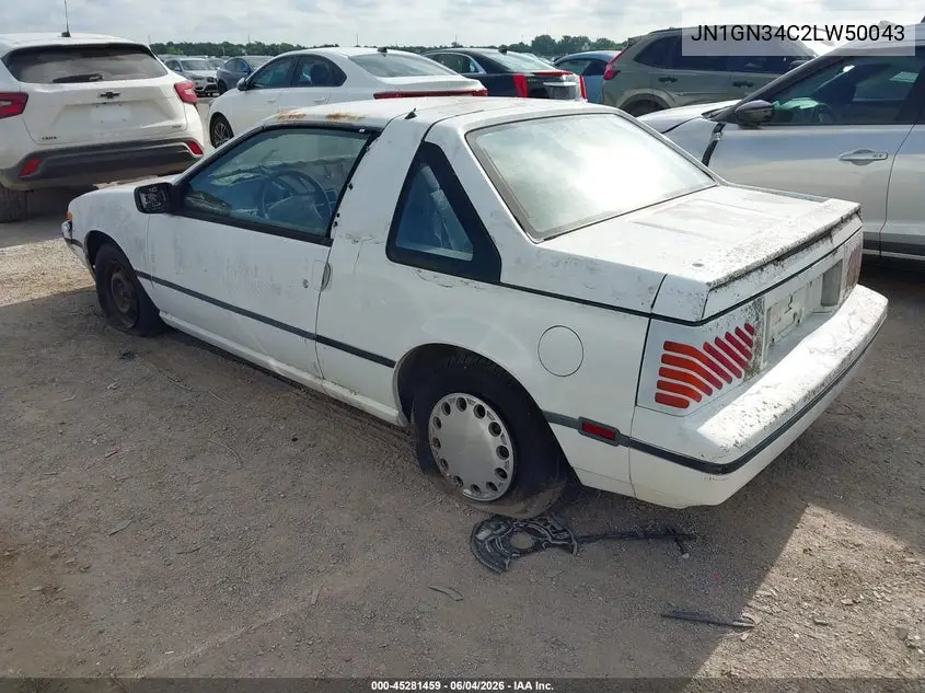 1990 Nissan Pulsar Nx Xe VIN: JN1GN34C2LW500431 Lot: 45281459