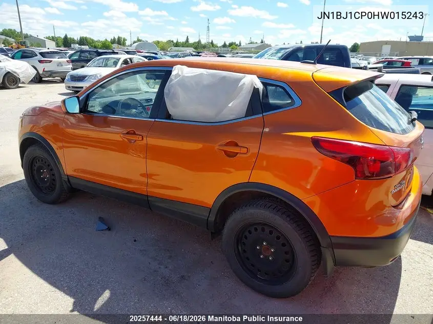 2017 Nissan Qashqai Sv VIN: JN1BJ1CP0HW015243 Lot: 20257444
