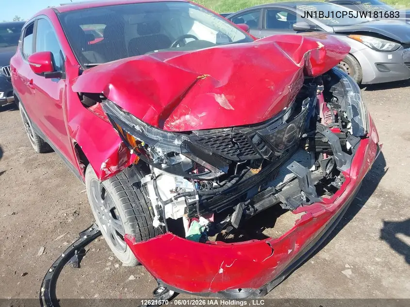 2018 Nissan Qashqai S/Sv VIN: JN1BJ1CP5JW181683 Lot: 12621570