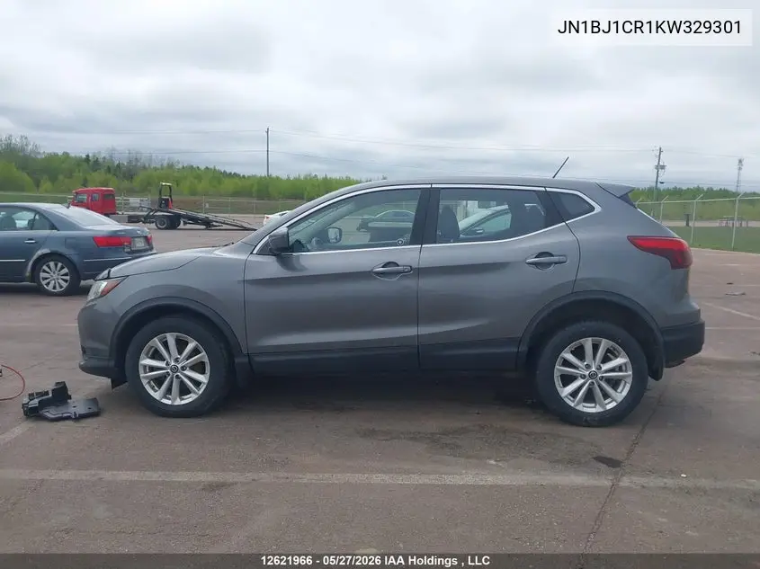 2019 Nissan Qashqai VIN: JN1BJ1CR1KW329301 Lot: 12621966