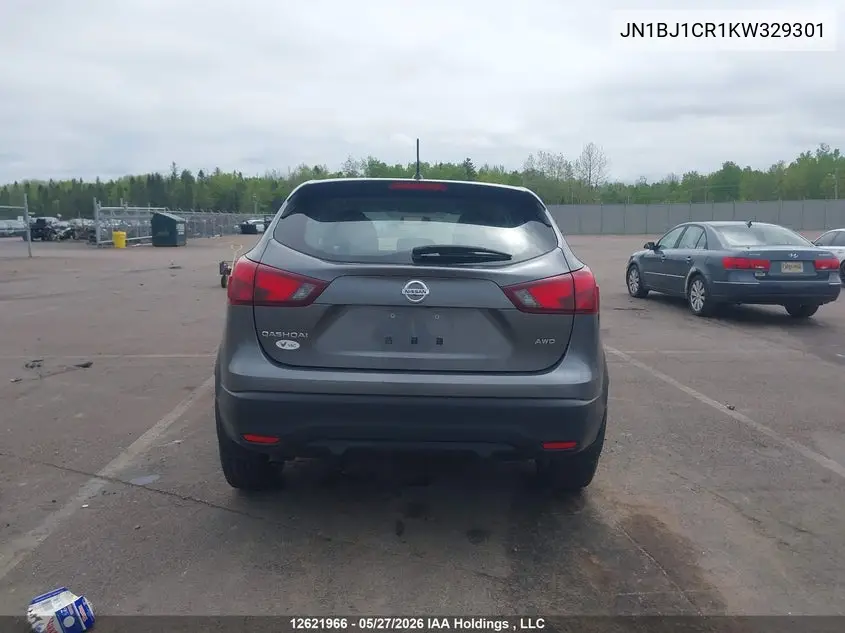2019 Nissan Qashqai VIN: JN1BJ1CR1KW329301 Lot: 12621966