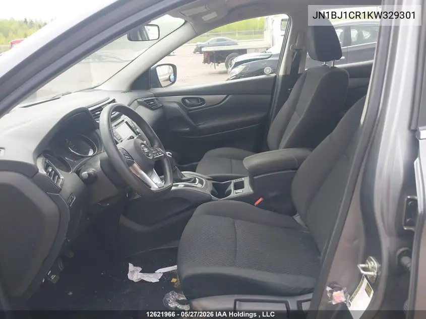 2019 Nissan Qashqai VIN: JN1BJ1CR1KW329301 Lot: 12621966