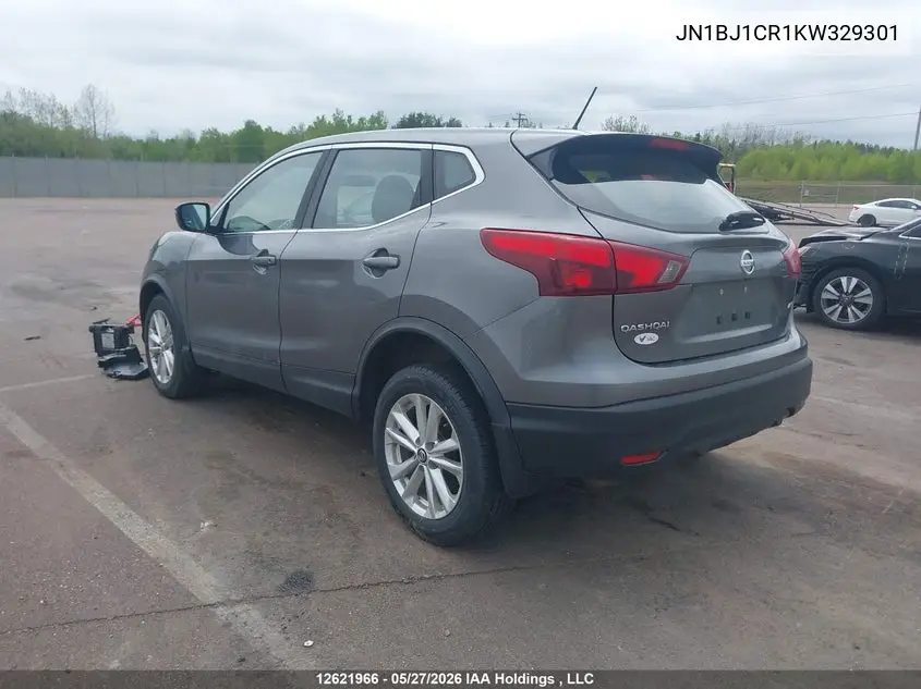 2019 Nissan Qashqai VIN: JN1BJ1CR1KW329301 Lot: 12621966