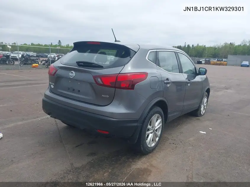2019 Nissan Qashqai VIN: JN1BJ1CR1KW329301 Lot: 12621966