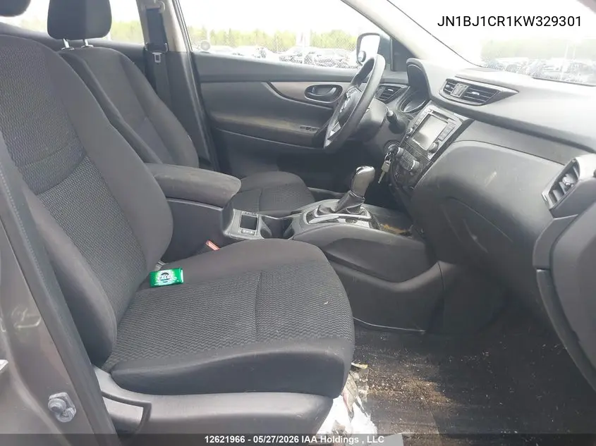 2019 Nissan Qashqai VIN: JN1BJ1CR1KW329301 Lot: 12621966
