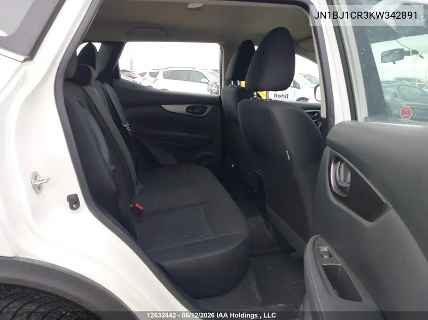 2019 Nissan Qashqai S/Sl/Sv VIN: JN1BJ1CR3KW342891 Lot: 12632442