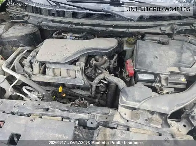 2019 Nissan Qashqai Sv VIN: JN1BJ1CR8KW348105 Lot: 20259217