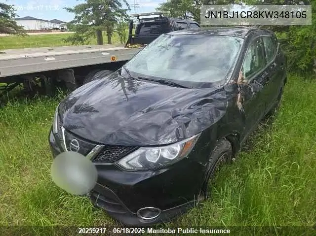 2019 Nissan Qashqai Sv VIN: JN1BJ1CR8KW348105 Lot: 20259217