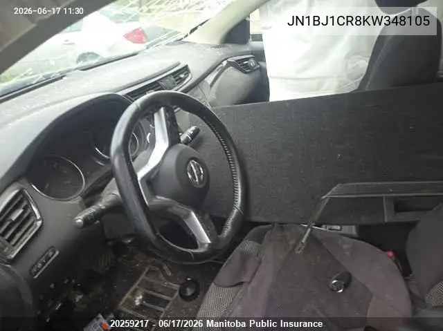 2019 Nissan Qashqai Sv VIN: JN1BJ1CR8KW348105 Lot: 20259217