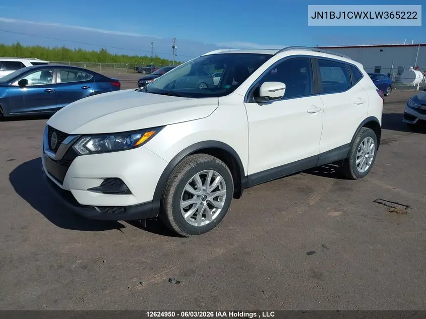 2020 Nissan Qashqai S/Sl/Sv VIN: JN1BJ1CWXLW365222 Lot: 12624950X