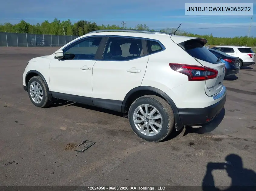 2020 Nissan Qashqai S/Sl/Sv VIN: JN1BJ1CWXLW365222 Lot: 12624950X