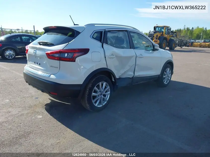 2020 Nissan Qashqai S/Sl/Sv VIN: JN1BJ1CWXLW365222 Lot: 12624950X