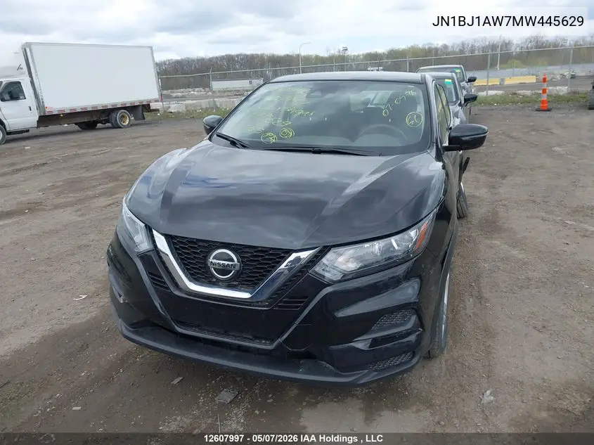 2021 Nissan Qashqai S VIN: JN1BJ1AW7MW445629 Lot: 12607997