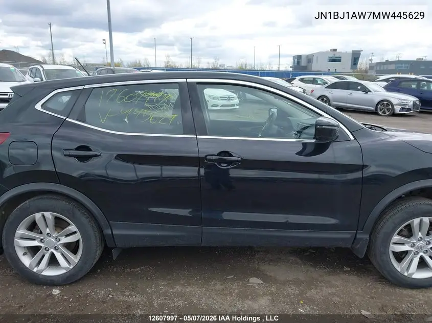 2021 Nissan Qashqai S VIN: JN1BJ1AW7MW445629 Lot: 12607997