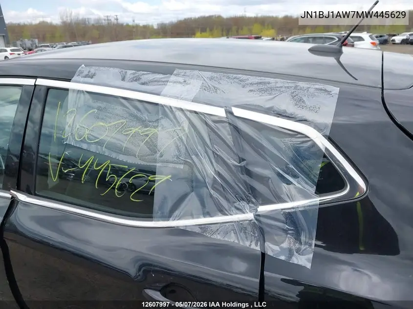 2021 Nissan Qashqai S VIN: JN1BJ1AW7MW445629 Lot: 12607997