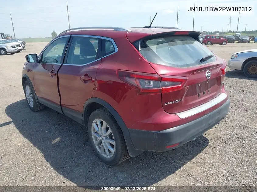 2023 Nissan Qashqai Sv VIN: JN1BJ1BW2PW102312 Lot: 30093949