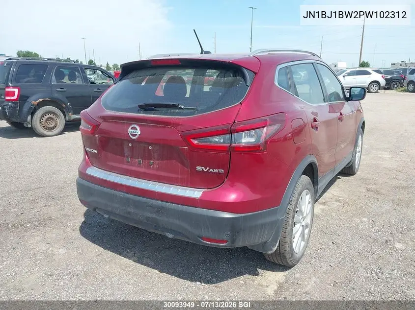 2023 Nissan Qashqai Sv VIN: JN1BJ1BW2PW102312 Lot: 30093949