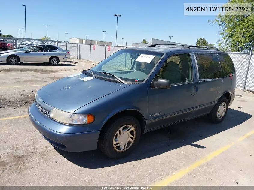 1996 Nissan Quest Xe/Gxe VIN: 4N2DN11W1TD842397 Lot: 45387455