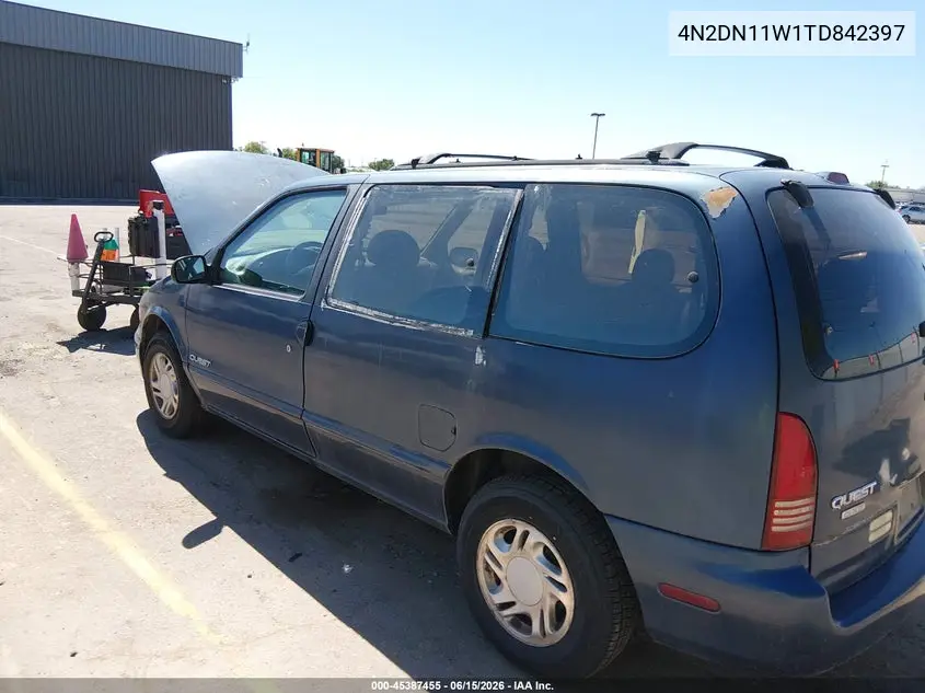 1996 Nissan Quest Xe/Gxe VIN: 4N2DN11W1TD842397 Lot: 45387455