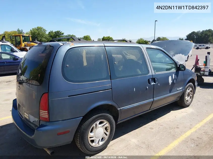 1996 Nissan Quest Xe/Gxe VIN: 4N2DN11W1TD842397 Lot: 45387455