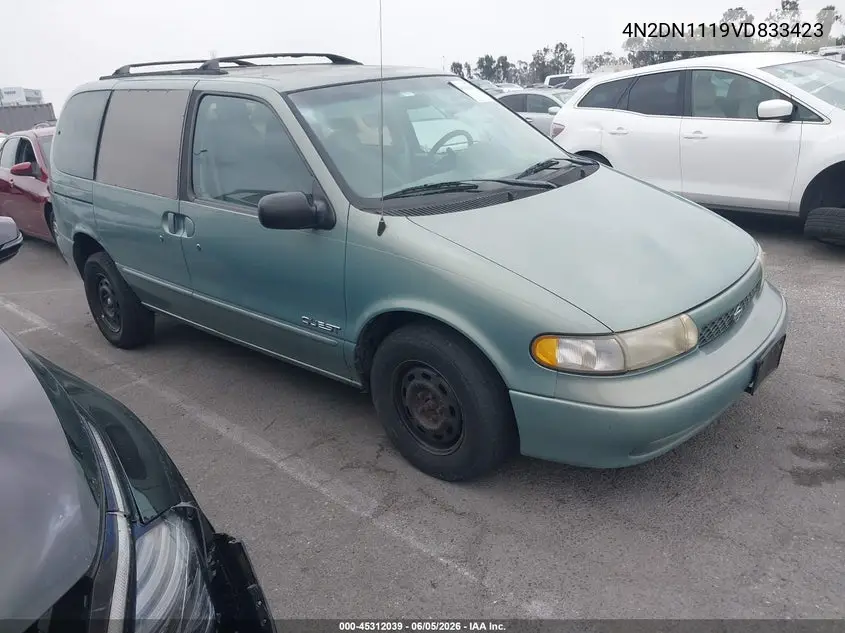 1997 Nissan Quest Gxe/Xe VIN: 4N2DN1119VD833423 Lot: 45312039
