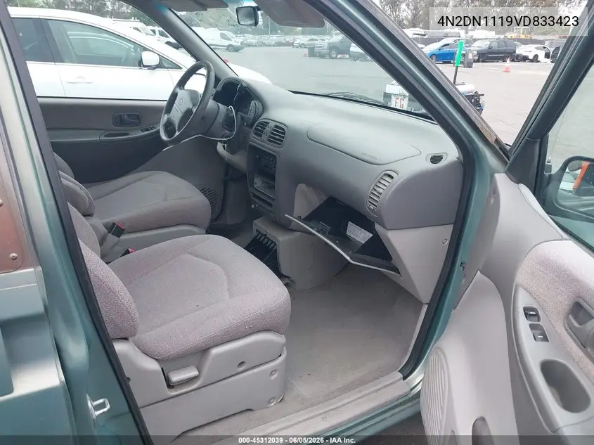 1997 Nissan Quest Gxe/Xe VIN: 4N2DN1119VD833423 Lot: 45312039
