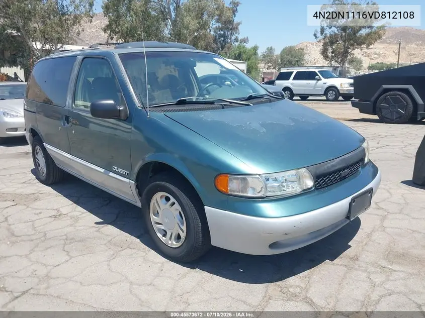 1997 Nissan Quest Gxe/Xe VIN: 4N2DN1116VD812108 Lot: 45573672