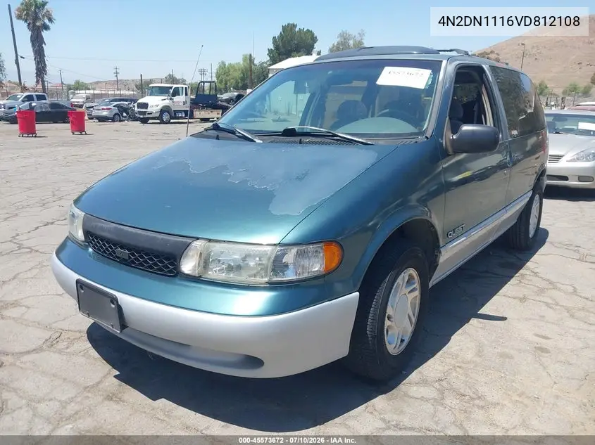 1997 Nissan Quest Gxe/Xe VIN: 4N2DN1116VD812108 Lot: 45573672
