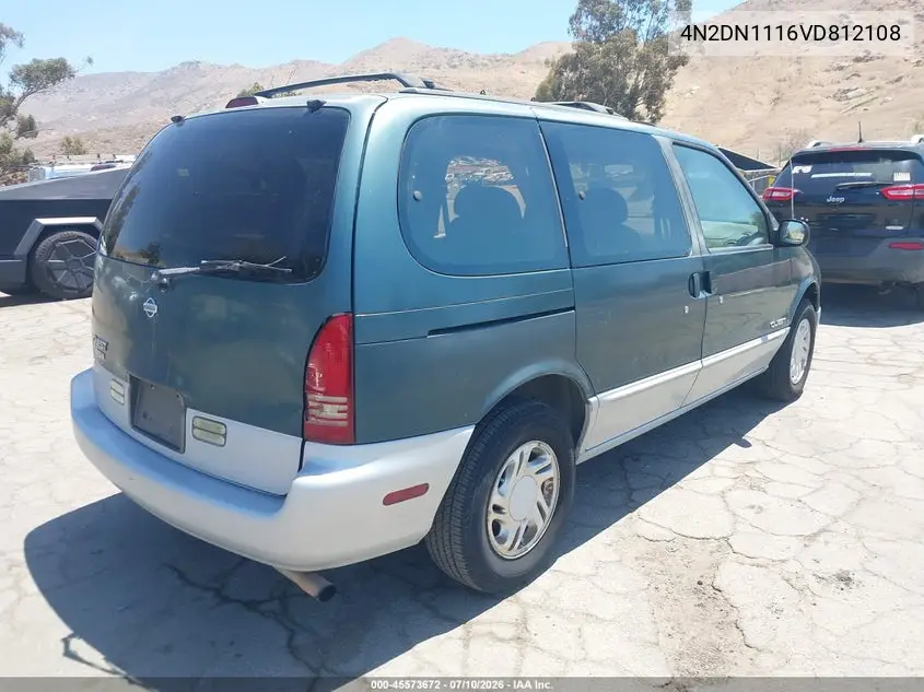 1997 Nissan Quest Gxe/Xe VIN: 4N2DN1116VD812108 Lot: 45573672