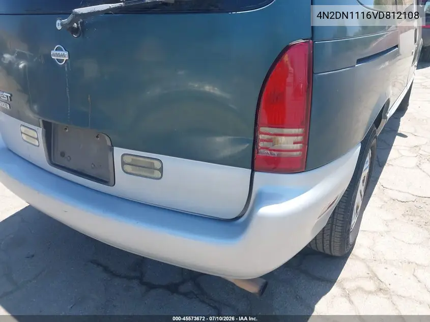 1997 Nissan Quest Gxe/Xe VIN: 4N2DN1116VD812108 Lot: 45573672