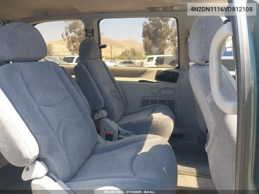 1997 Nissan Quest Gxe/Xe VIN: 4N2DN1116VD812108 Lot: 45573672