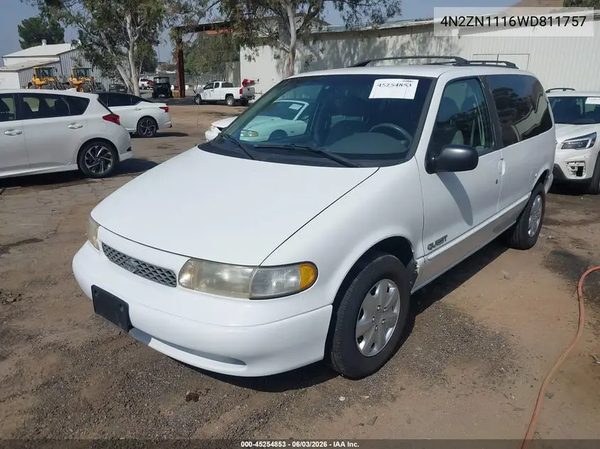 1998 Nissan Quest Gxe/Xe VIN: 4N2ZN1116WD811757 Lot: 45254853