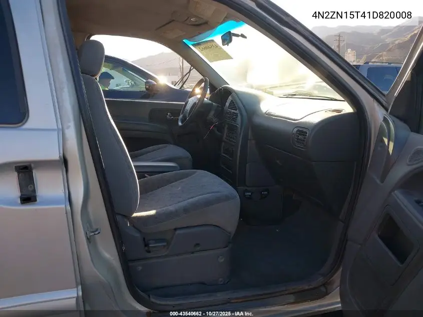 4N2ZN15T41D820008 2001 Nissan Quest Gxe