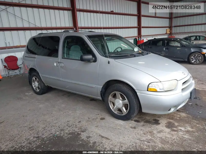 4N2ZN15T21D828348 2001 Nissan Quest Gxe