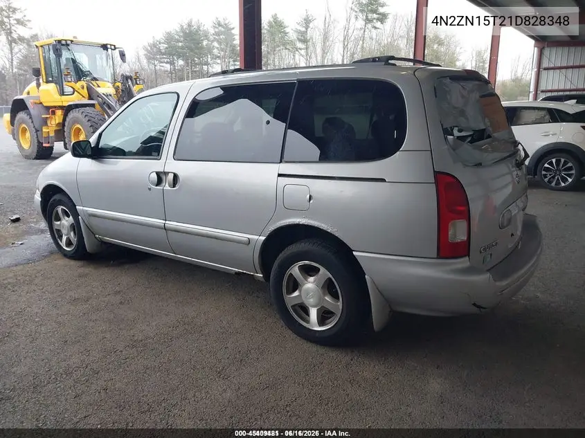 4N2ZN15T21D828348 2001 Nissan Quest Gxe