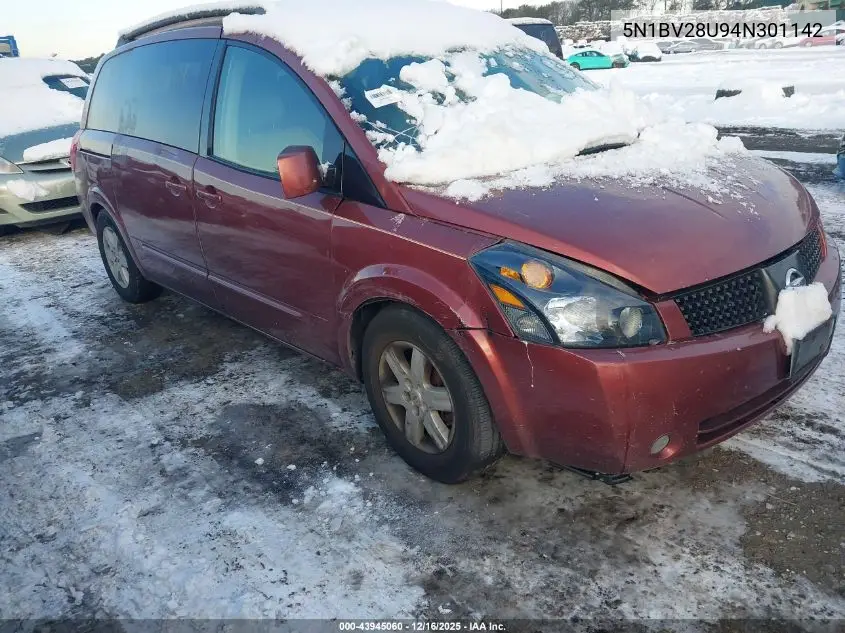 5N1BV28U94N301142 2004 Nissan Quest 3.5 Sl