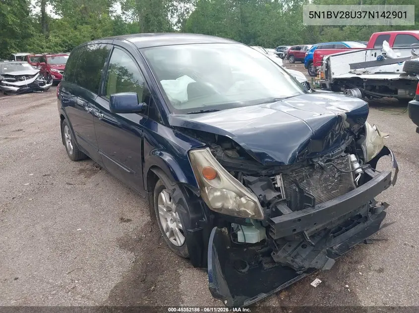 2007 Nissan Quest 3.5 VIN: 5N1BV28U37N142901 Lot: 45352186