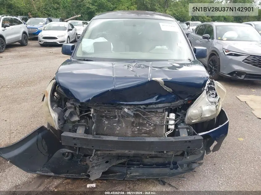 2007 Nissan Quest 3.5 VIN: 5N1BV28U37N142901 Lot: 45352186