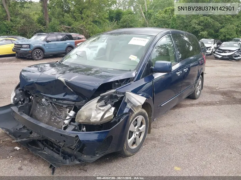 2007 Nissan Quest 3.5 VIN: 5N1BV28U37N142901 Lot: 45352186