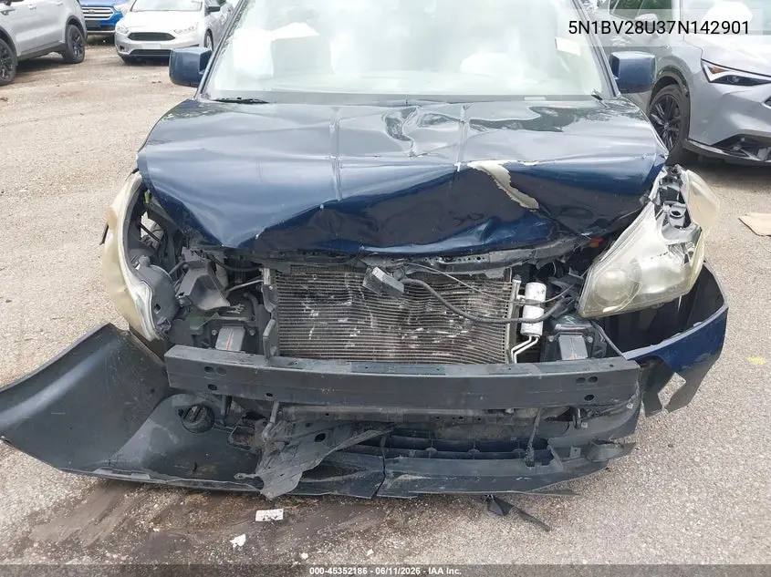 2007 Nissan Quest 3.5 VIN: 5N1BV28U37N142901 Lot: 45352186