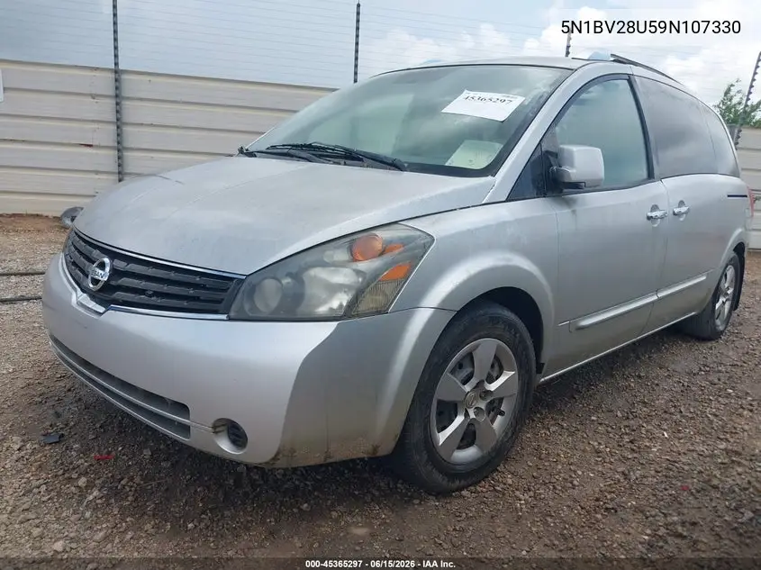 2009 Nissan Quest 3.5 S VIN: 5N1BV28U59N107330 Lot: 45365297