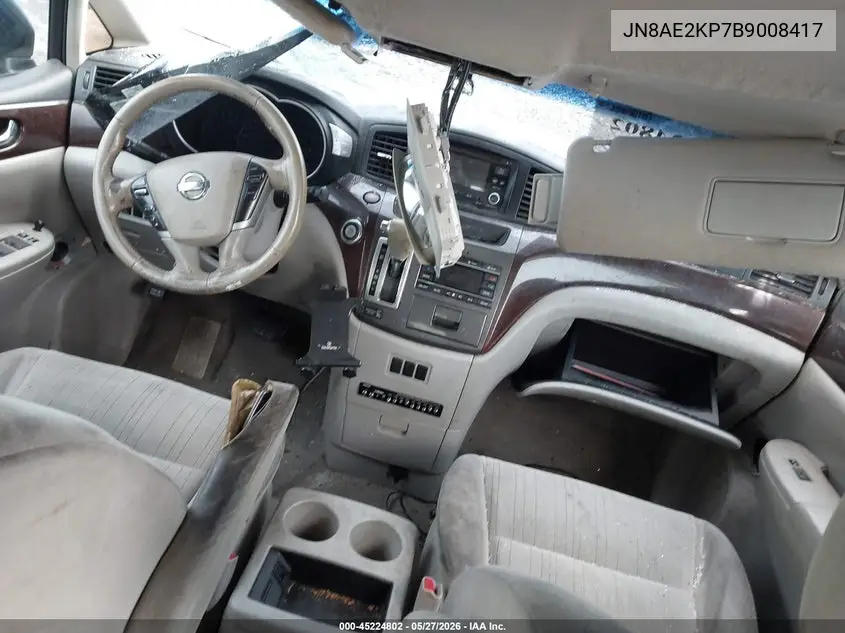 2011 Nissan Quest Sv VIN: JN8AE2KP7B9008417 Lot: 45224802