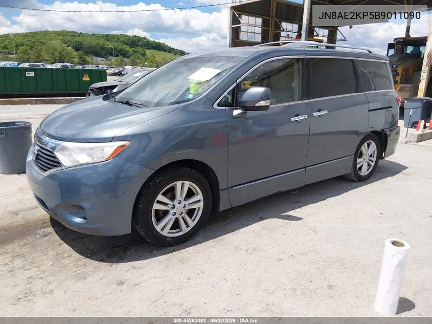 2011 Nissan Quest Le VIN: JN8AE2KP5B9011090 Lot: 45262493