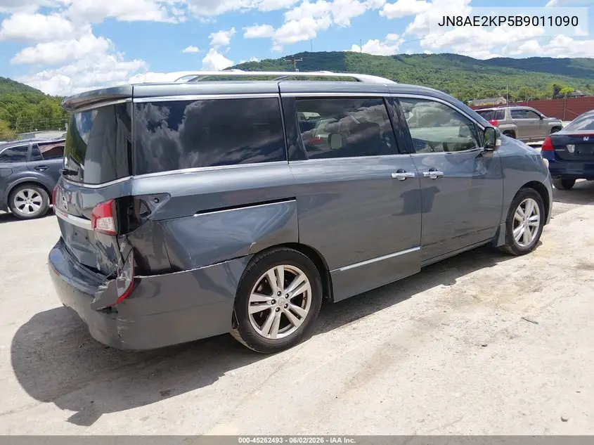 2011 Nissan Quest Le VIN: JN8AE2KP5B9011090 Lot: 45262493