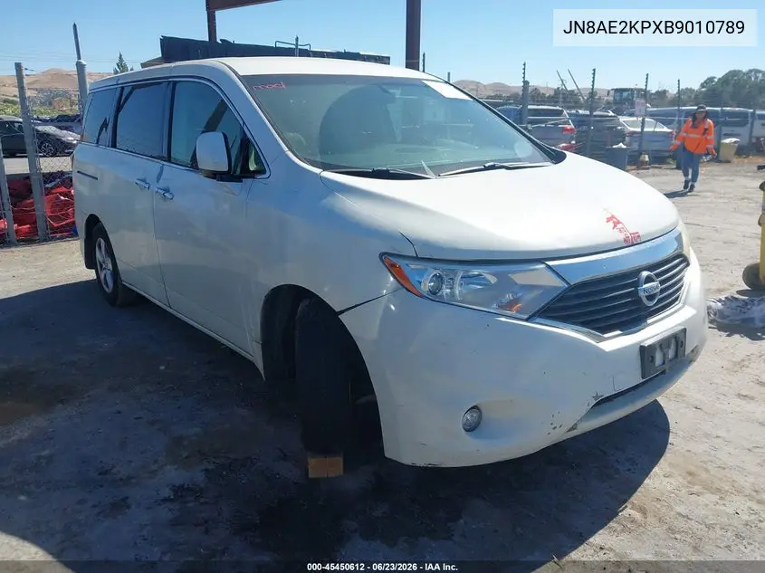 2011 Nissan Quest Sv VIN: JN8AE2KPXB9010789 Lot: 45450612