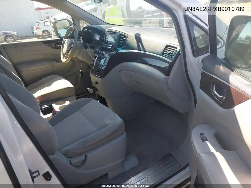 2011 Nissan Quest Sv VIN: JN8AE2KPXB9010789 Lot: 45450612