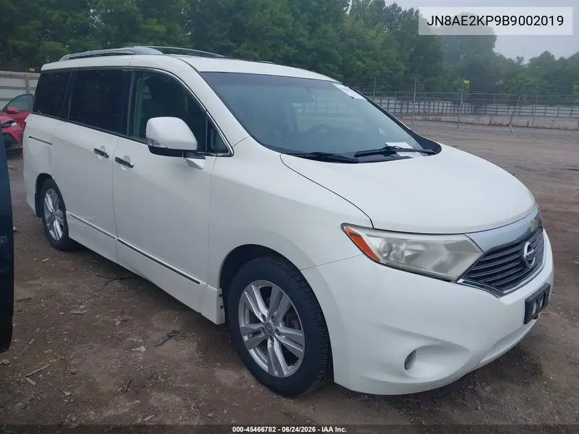 2011 Nissan Quest Sl VIN: JN8AE2KP9B9002019 Lot: 45466782
