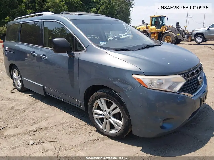2011 Nissan Quest Sl VIN: JN8AE2KP6B9010935 Lot: 45518796