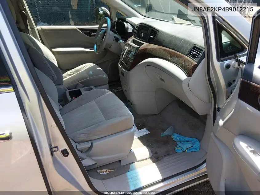 2011 Nissan Quest S VIN: JN8AE2KP4B9012215 Lot: 45527442